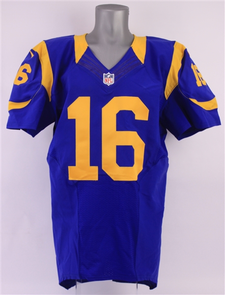 2016 Jared Goff Los Angeles Rams Signed Home Jersey (MEARS A5/JSA) Rookie Season 