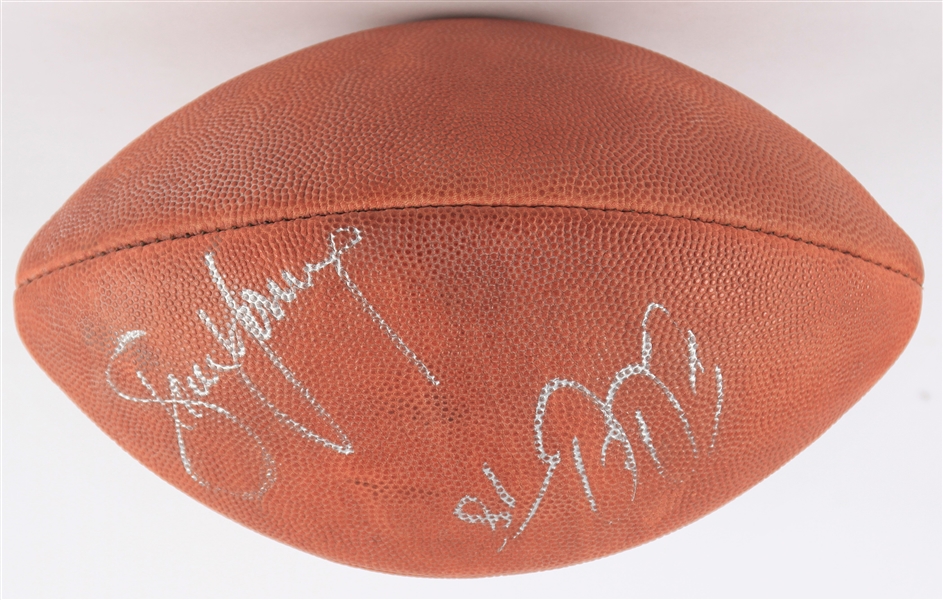 1995 Steve Young Elvis Grbac San Francisco 49ers Signed ONFL Tagliabue Super Bowl XXIX Football (JSA)