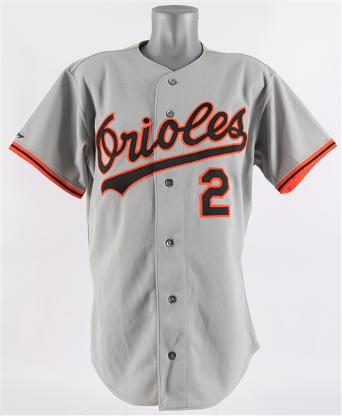 1991 Bob Melvin Baltimore Orioles Game Worn Road Jersey (MEARS LOA)