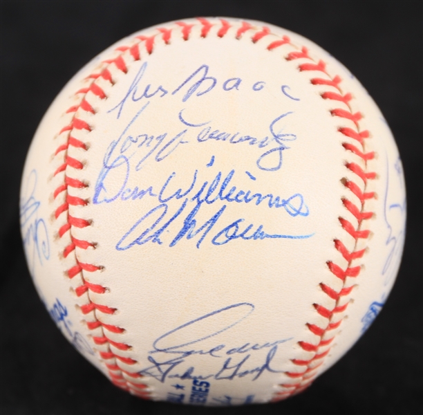 Lot Detail - 1997 Cleveland Indians Team Signed Official World Series ...