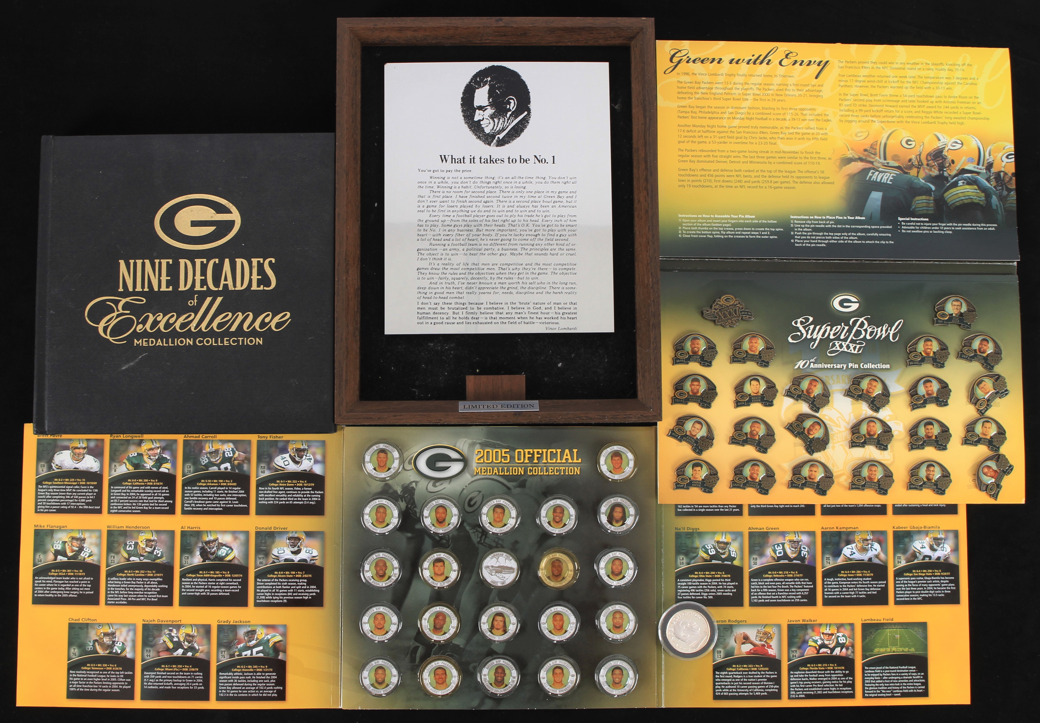 Lot Detail - VINTAGE VINCE LOMBARDI/CURLY LAMBEAU GREEN BAY