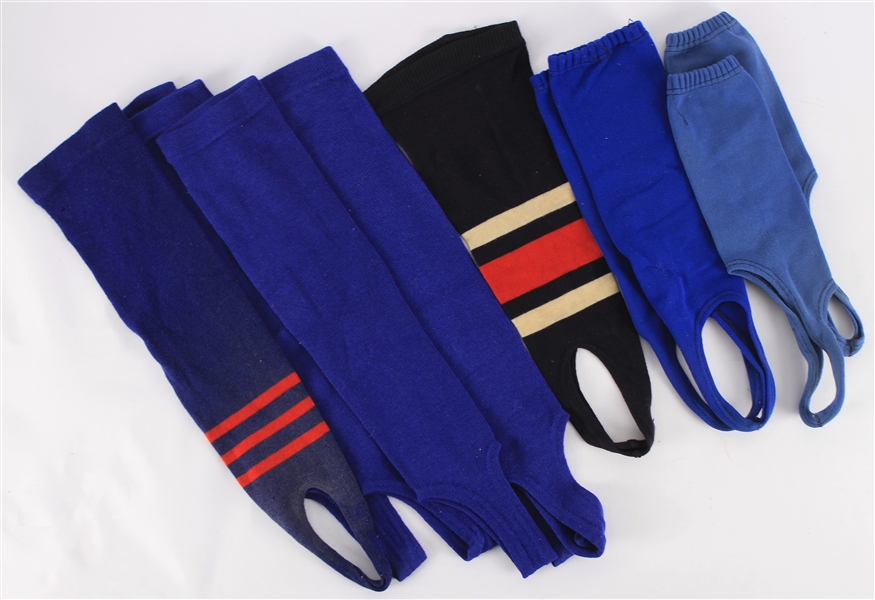 1940s-70s Chicago Cubs Game Worn Stirrups Collection - Lot of 10 (MEARS LOA)