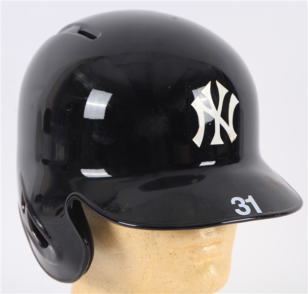 2014 Ichiro Suzuki New York Yankees Game Worn Batting Helmet (MEARS LOA/Andre Dawson Foundation Letter)