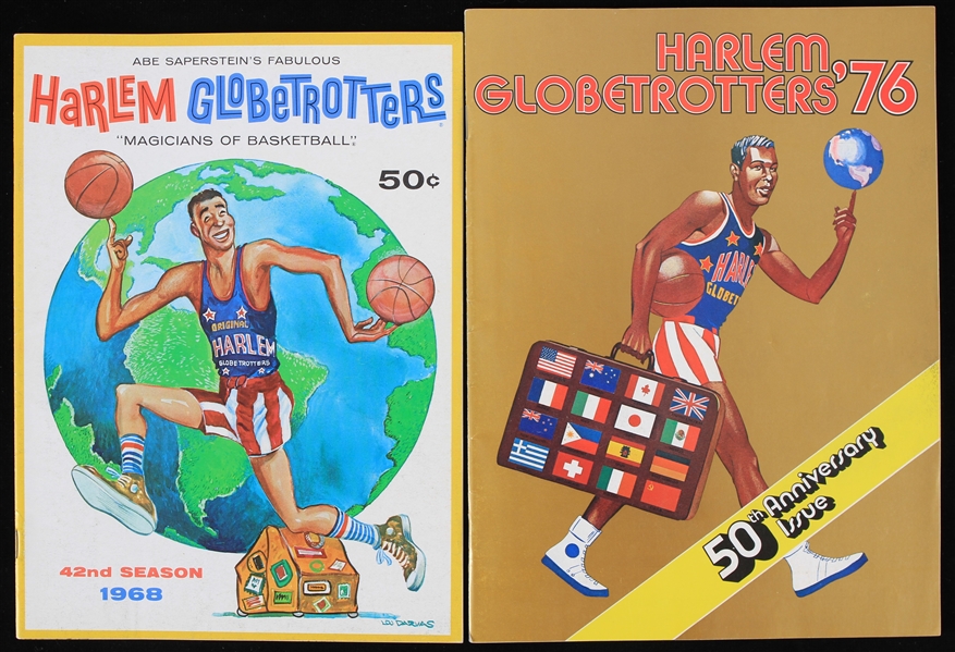 1968-76 Harlem Globetrotters Souvenir Yearbook Collection - Lot of 2