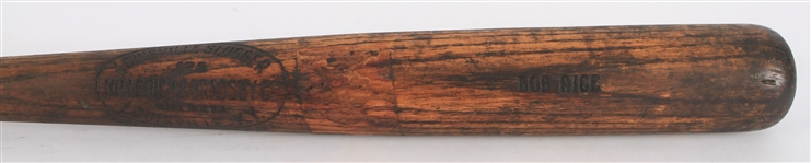 1925 Bob Rice Scranton Miners H&B Louisville Slugger Professional Model Game Used Bat (MEARS LOA) Sidewritten w/ Shipping Label Remnant