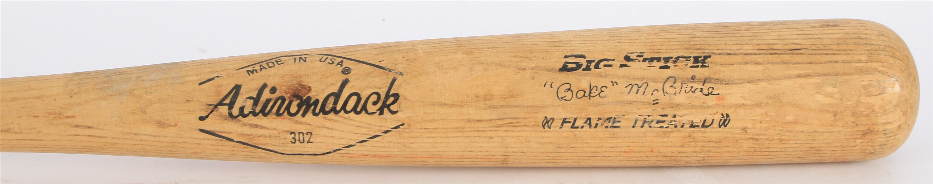 1977 Bake McBride Cardinals/Phillies Adirondack Professional Model Game Used Bat (MEARS LOA)