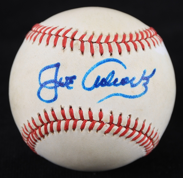 1984-86 Joe Adcock Milwaukee Braves Signed ONL Feeney Baseball (JSA)