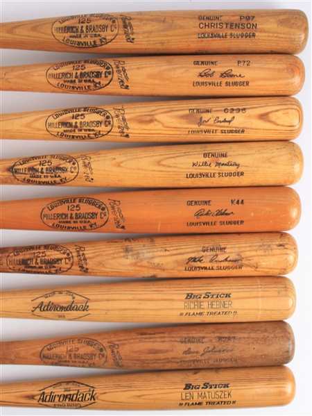 1970s Philadelphia Phillies Professional Model Game Used Bat Collection - Lot of 44 w/ Jay Johnstone Signed, Gary Matthews, Garry Maddox, Dave Cash & More (MEARS LOA/JSA)