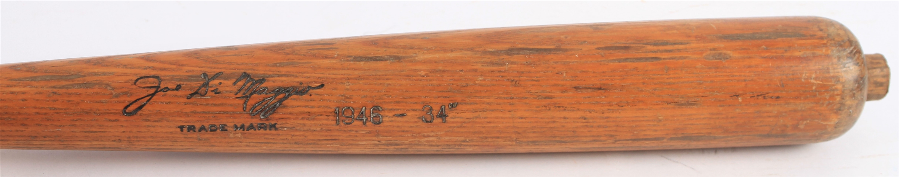 1946 Joe DiMaggio New York Yankees H&B Louisville Slugger Lathe Bat (MEARS LOA & PSA/DNA)