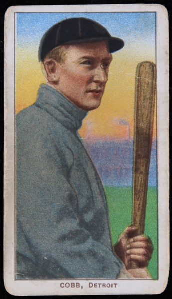 1909-11 Ty Cobb Detroit Tigers T206 Piedmont 350 Bat Off Shoulder Baseball Trading Card 