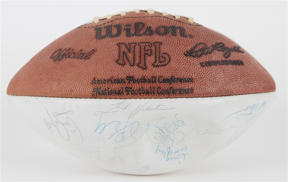 1980 Pittsburgh Steelers Team Signed ONFL Rozelle Autograph Panel Football w/ 26 Signatures Including Lynn Swann, Donnie Shell & More