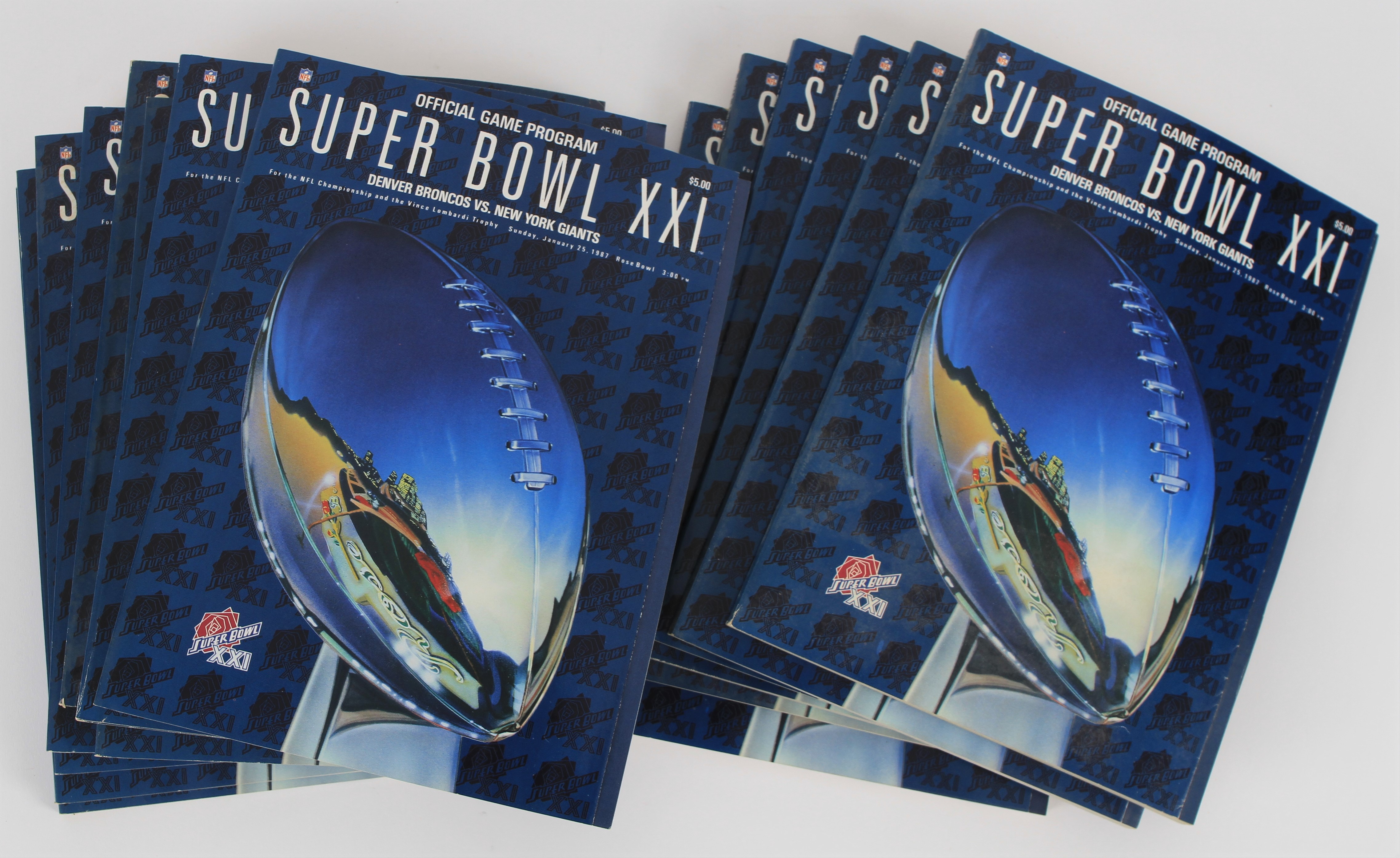 Lot Detail 1987 New York Giants Denver Broncos Super Bowl Xxi Game