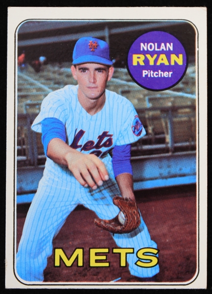 1969 Nolan Ryan New York Mets Topps Baseball Trading Card