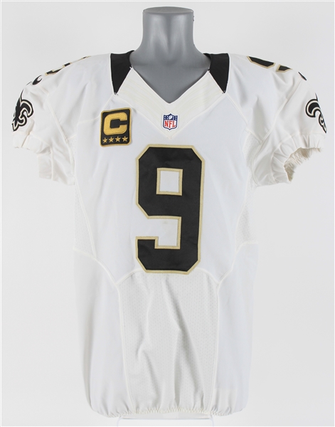 2012 Drew Brees New Orleans Saints Road Jersey (MEARS A5)