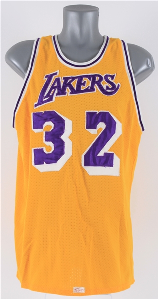 1980s Magic Johnson Los Angeles Lakers Professional Quality Tiernan Jersey