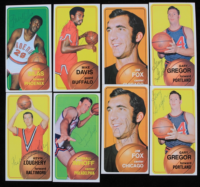 1971 Signed Topps Basketball Trading Cards - Lot of 20 w/ Rod Thorn, Dick Van Arsdale, Paul Silas, Lou Hudson & More (JSA)