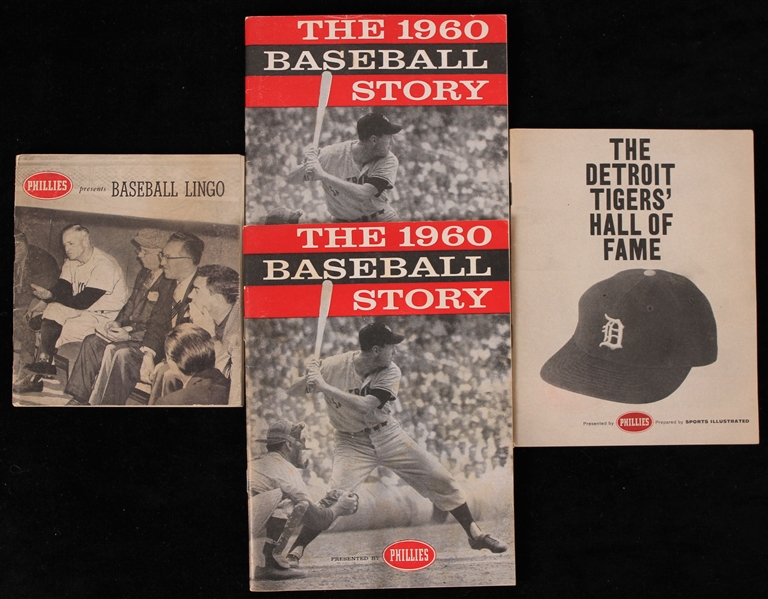 1959-60 Phillies Presents Baseball Publication Collection - Lot of 4