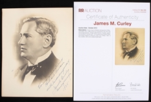 1935 James M. Curley Massachusetts Governor Signed & Inscribed 8" x 10" Photo (JSA) 