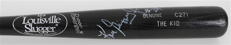 1990 Ken Griffey Jr. Seattle Mariners Signed Louisville Slugger Professional Model "The Kid" Bat (MEARS LOA/JSA)