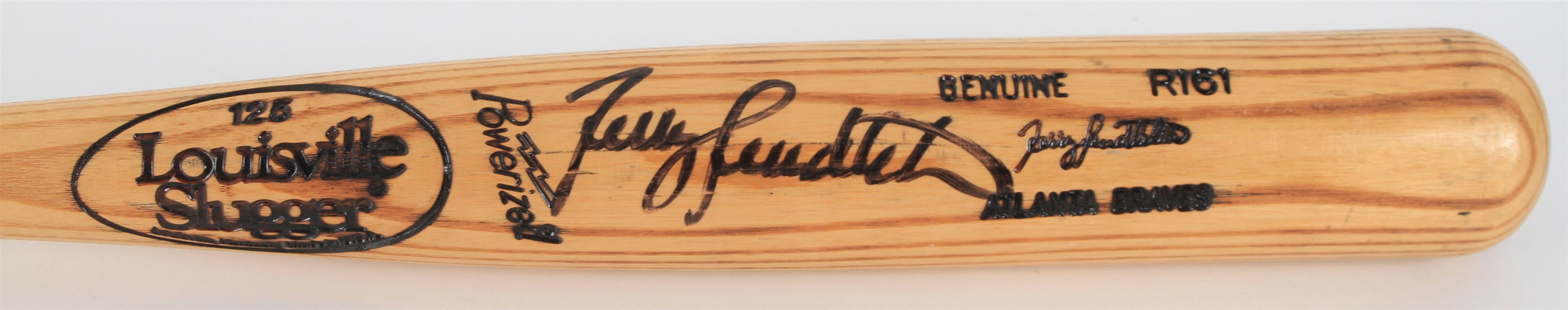 1991-94 Terry Pendleton Atlanta Braves Signed Louisville Slugger Professional Model Bat (MEARS LOA/JSA)