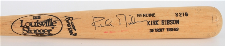 1993-95 Kirk Gibson Detroit Tigers Signed Louisville Slugger Professional Model Bat (MEARS LOA/JSA)