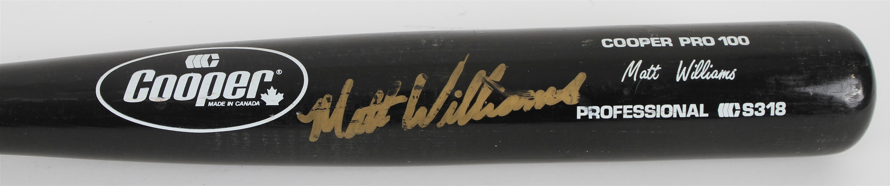 1990s Matt Williams San Francisco Giants Clubhouse Signed Cooper Professional Model Bat (MEARS LOA)
