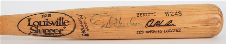 1991-94 Orel Hershiser Los Angeles Dodgers Signed Louisville Slugger Professional Model Game Used Bat (MEARS A7/JSA)