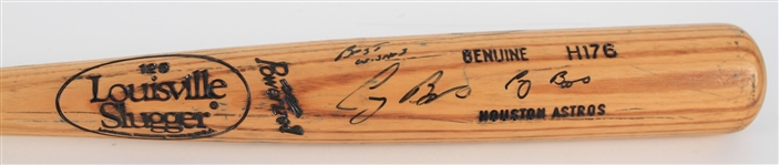 1991-97 Craig Biggio Houston Astros Signed Louisville Slugger Professional Model BP Bat (MEARS LOA/JSA)
