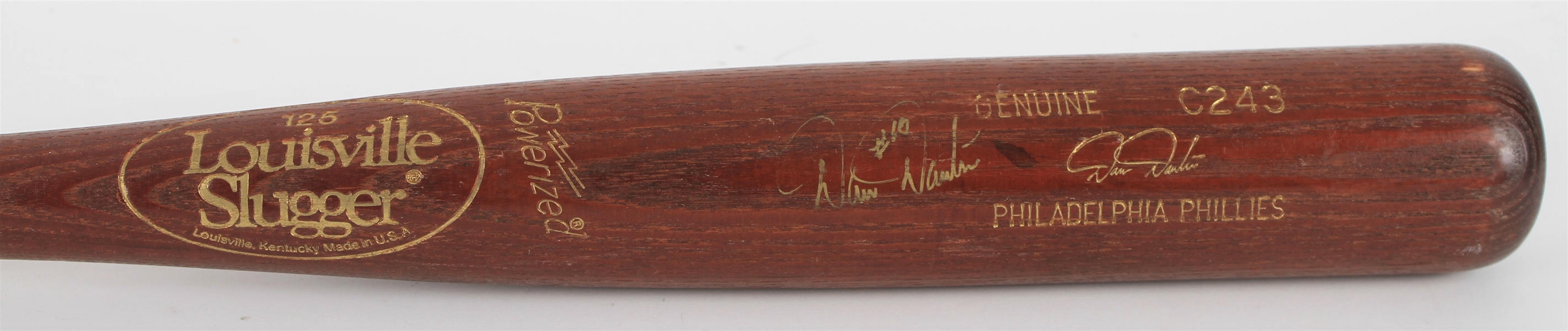 1991-97 Darren Daulton Philadelphia Phillies Signed Louisville Slugger Professional Model Bat (MEARS LOA/JSA)