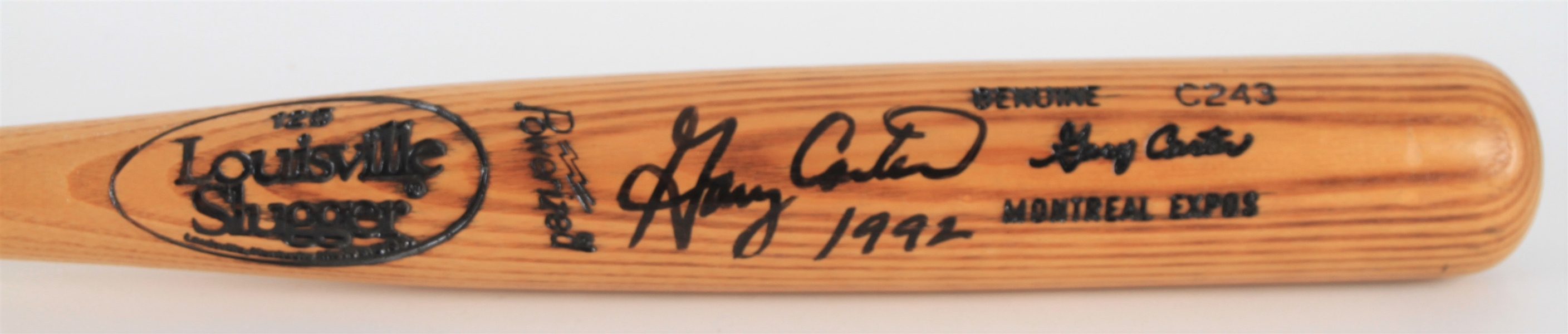 1992 Gary Carter Montreal Expos Signed Louisville Slugger Professional Model Bat (MEARS LOA/JSA)