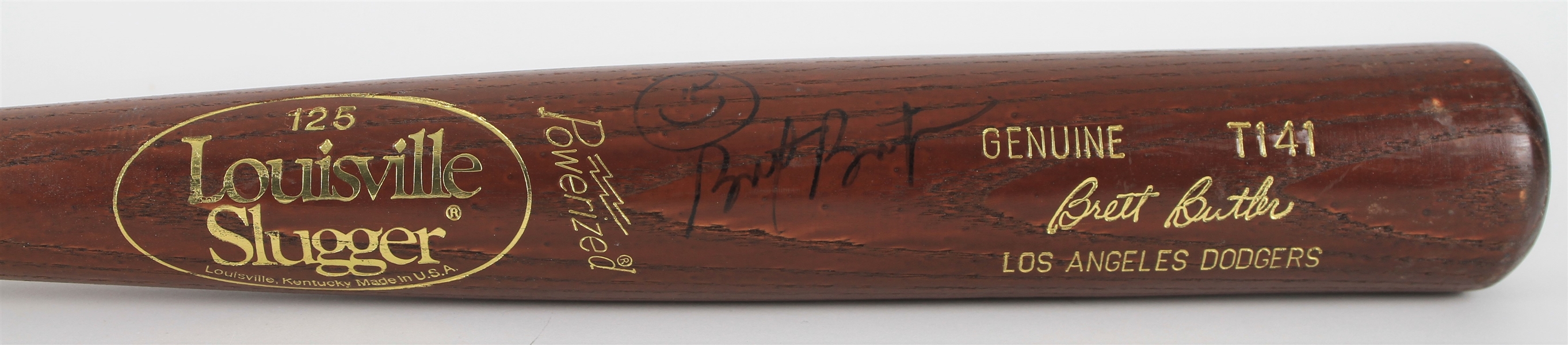 1991-97 Brett Butler Los Angeles Dodgers Signed Louisville Slugger Professional Model Bat (MEARS LOA/JSA)
