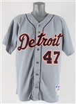 2001 Jack Morris Detroit Tigers Professional Model Tribute Jersey (MEARS LOA)