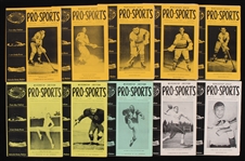 1958-59 Sports Bulletin Collection - Lot of 26