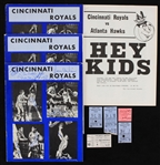 1970-71 Cincinnati Royals Memorabilia Collection - Lot of 9 w/ Tickets Stubs, Programs, Multi Signed Program & More (JSA)