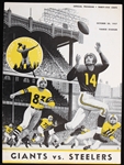 1957 New York Giants Pittsburgh Steelers Yankee Stadium Game Program
