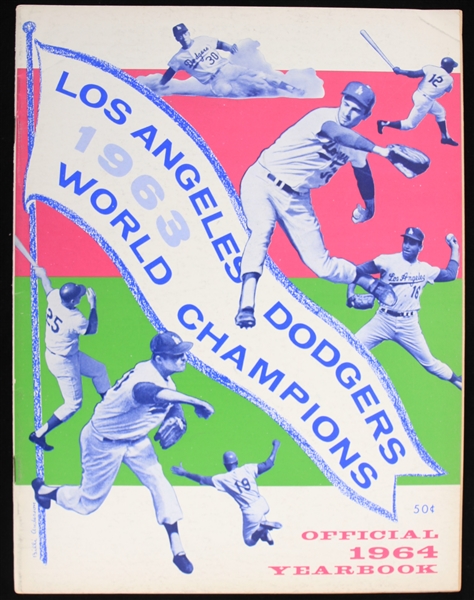 1964 Los Angeles Dodgers Team Yearbook