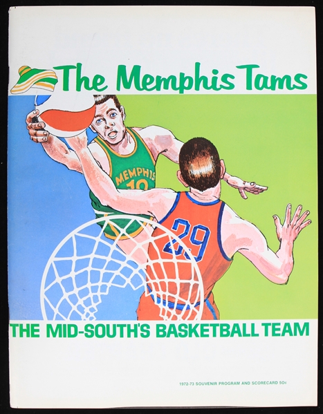 1972-73 Memphis Tams ABA Game Program
