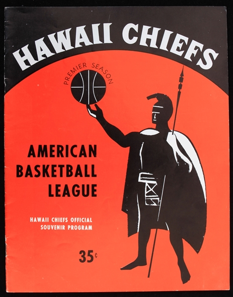 1961-62 Hawaii Chiefs Kansas City Steers ABL Game Program