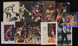 1970s-90s Basketball Signed Magazine Photo Collection - Lot of 43 w/ Rick Barry, John Havlicek, Walt Frazier & More