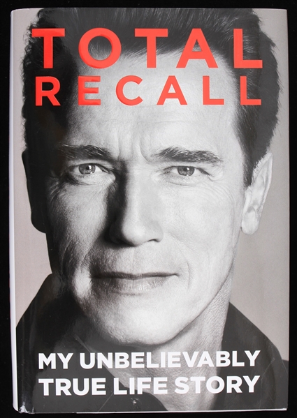 2012 Arnold Schwarzenegger Signed Total Recall Hardcover Book (JSA)