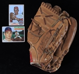 1963-68 Larry Jackson Cubs/Phillies Clubhouse Signed Rawlings Fielders Mitt (MEARS LOA)