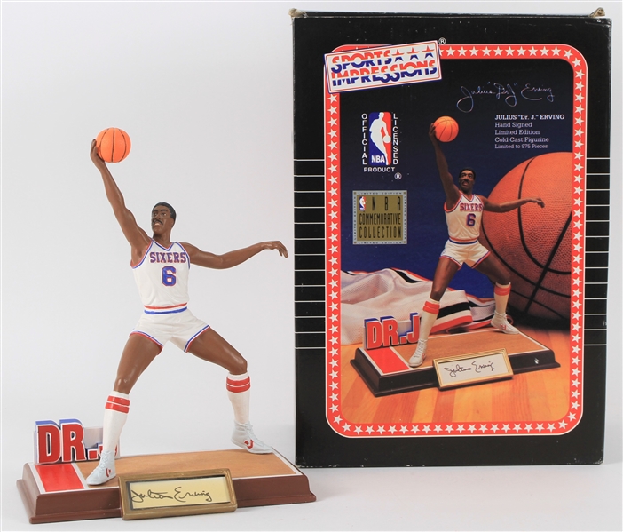1993 Julius "Dr. J" Erving Sports Impressions Limited Edition Signed Figurine