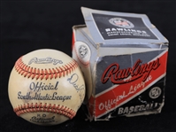 1953-54 Rawlings Official South Atlantic League Dick Butler Baseball w/ Original Box