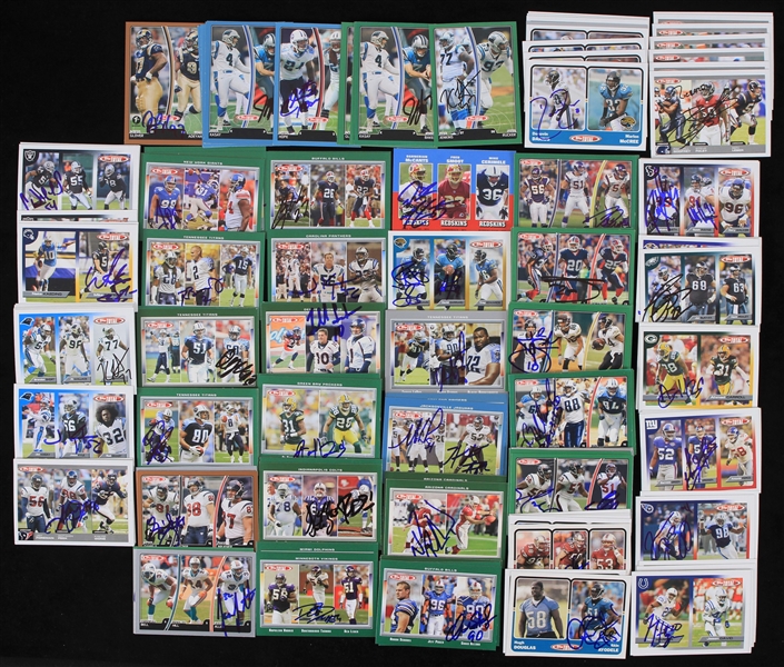 2000s Signed Football Trading Cards - Lot of 150