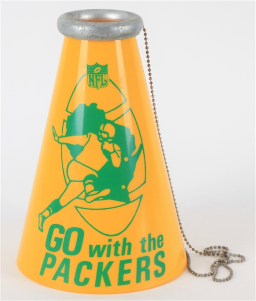1950s-60s Green Bay Packers "Go With The Packers" 7.5" Megaphone 