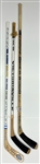 1990s-2000s Multi Signed Hockey Stick Collection - Lot of 3 (MEARS LOA/JSA)
