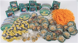 1990s Green Bay Packers Pinbacks, NFL Matchbox Team Collectibles, & Key Chains (Lot of 115+)