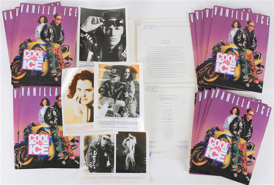 1991 Vanilla Ice "Cool as Ice" Film Promotional Folders (Lot of 16)