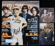1996 R.E.M Michael Stipe & Peter Buck Signed Rolling Stone Magazine (JSA)