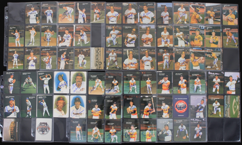 1984-86 Signed Baseball Trading Card Collection - Lot of 175+